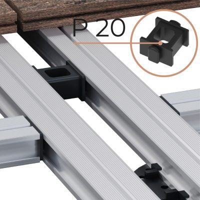 Bruggan Expert dviejų sijų jungimo detalė P20