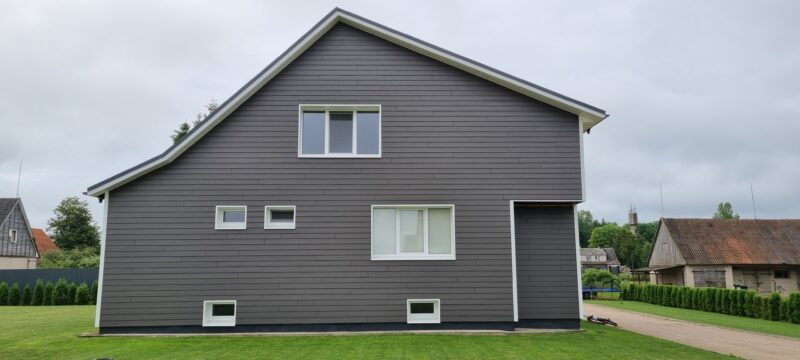 James Hardie cementinės dailylentės lygi faktūra 3600x180x8 mm Antracitas - Image 7