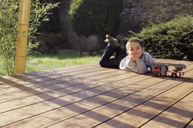 Fiberdeck Brooklyn terasinė lenta 13,8 cm x 3-5 m.  Teak - Image 3