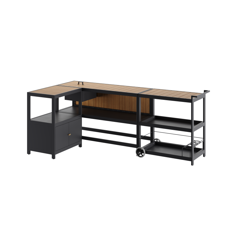 Lauko virtuvės 3 dalių komplektas – OAK spalvos - Image 7