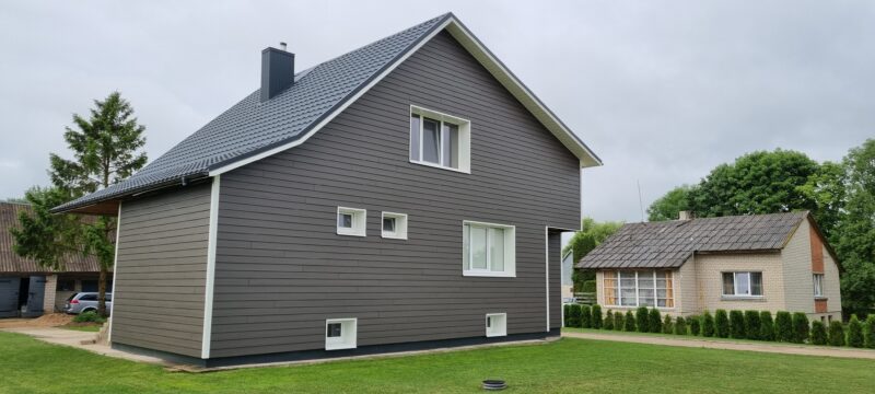 James Hardie cementinės dailylentės lygi faktūra 3600x180x8 mm Antracitas - Image 9