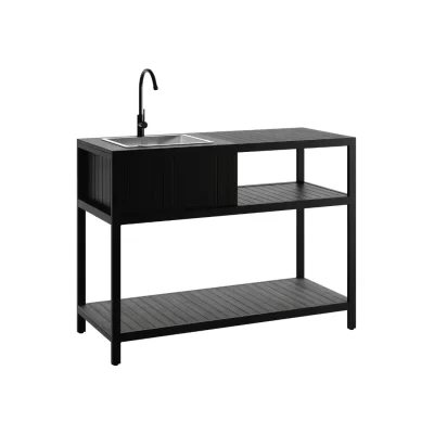 Lauko virtuvės praustuvo komplektas – Black spalvos