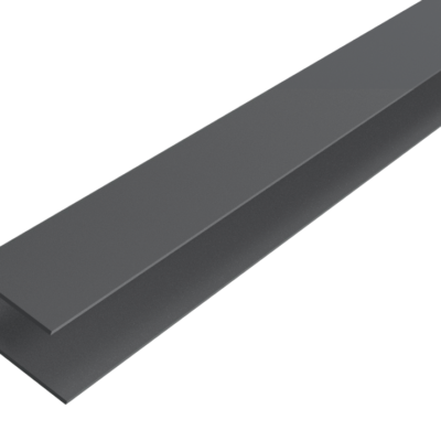Fiberdeck essential F profilis  dark grey 3 m. 35x45 mm