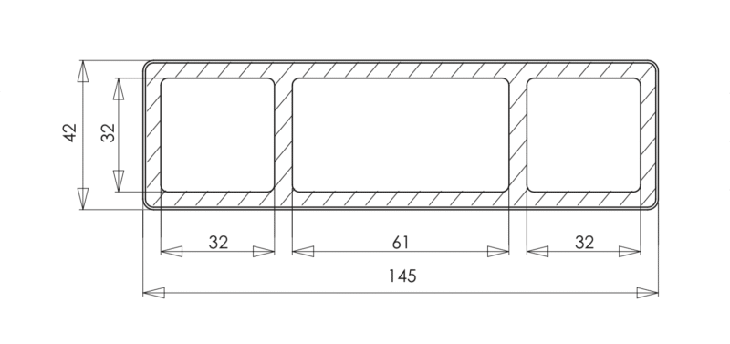WEO Brise soleil 3,9m. Cedar 42x145 mm - Image 2