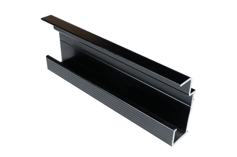 Fiberdeck Brise soleil aliuminis tvirtinimo bėgelis 3m. juodas - Image 5