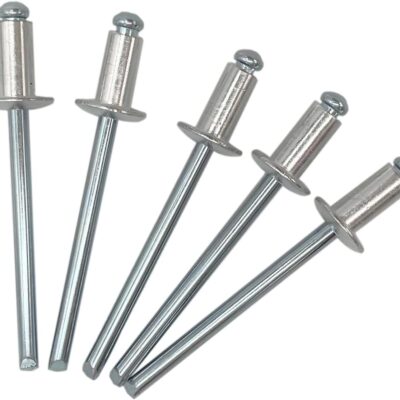 Kniedė 4.8*18 AL/INOX WH16 dažyta RAL7016 su tarpinėmis