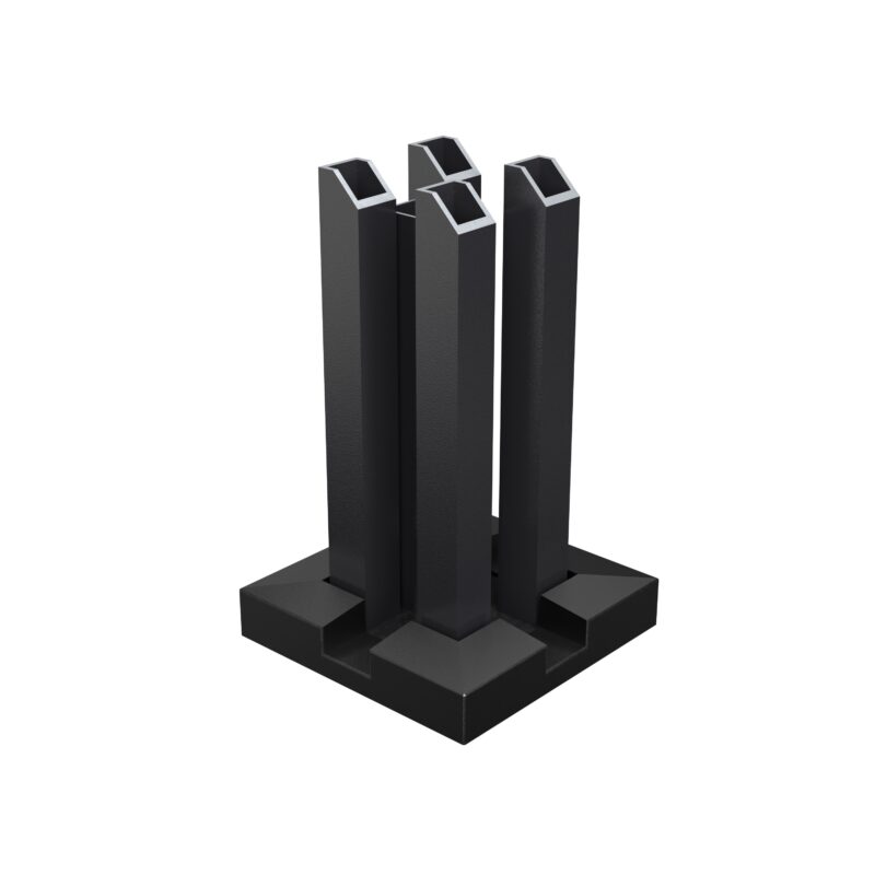 Boston  stulpo platforma  75x75 mm stulpams RAL9005