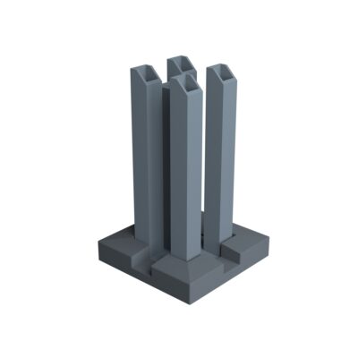 Boston  stulpo platforma  75x75 mm stulpams RAL7016