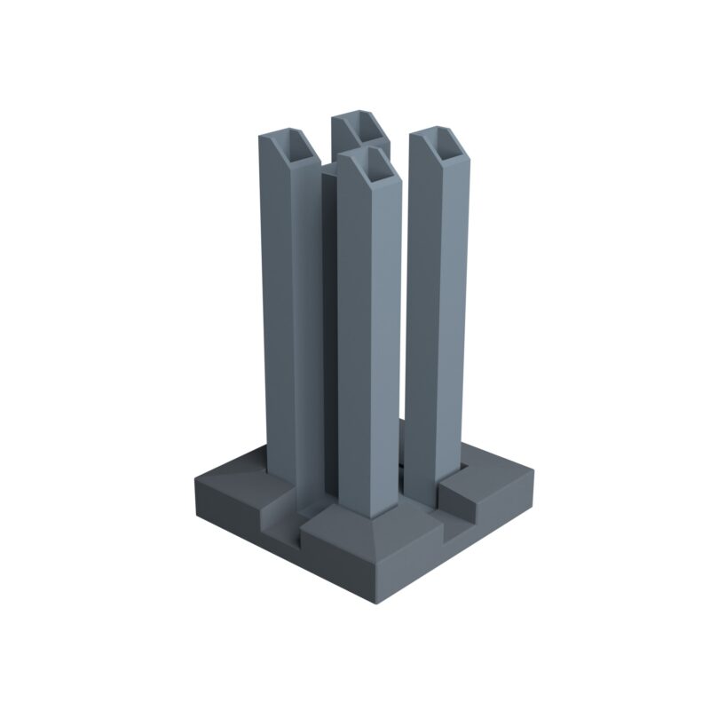 Boston  stulpo platforma  75x75 mm stulpams RAL7016