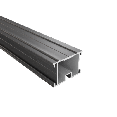 Aliuminio sija terasos karkasams 40 x 60 mm - 2,3 m Juodas