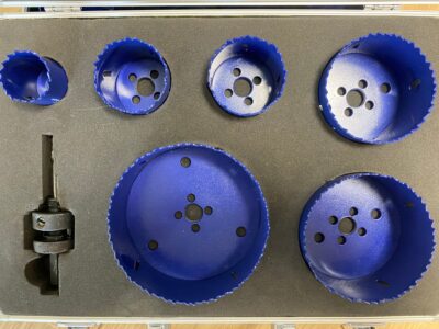 Medžio/metalo gręžimo karūnų rinkinys 35-114 mm