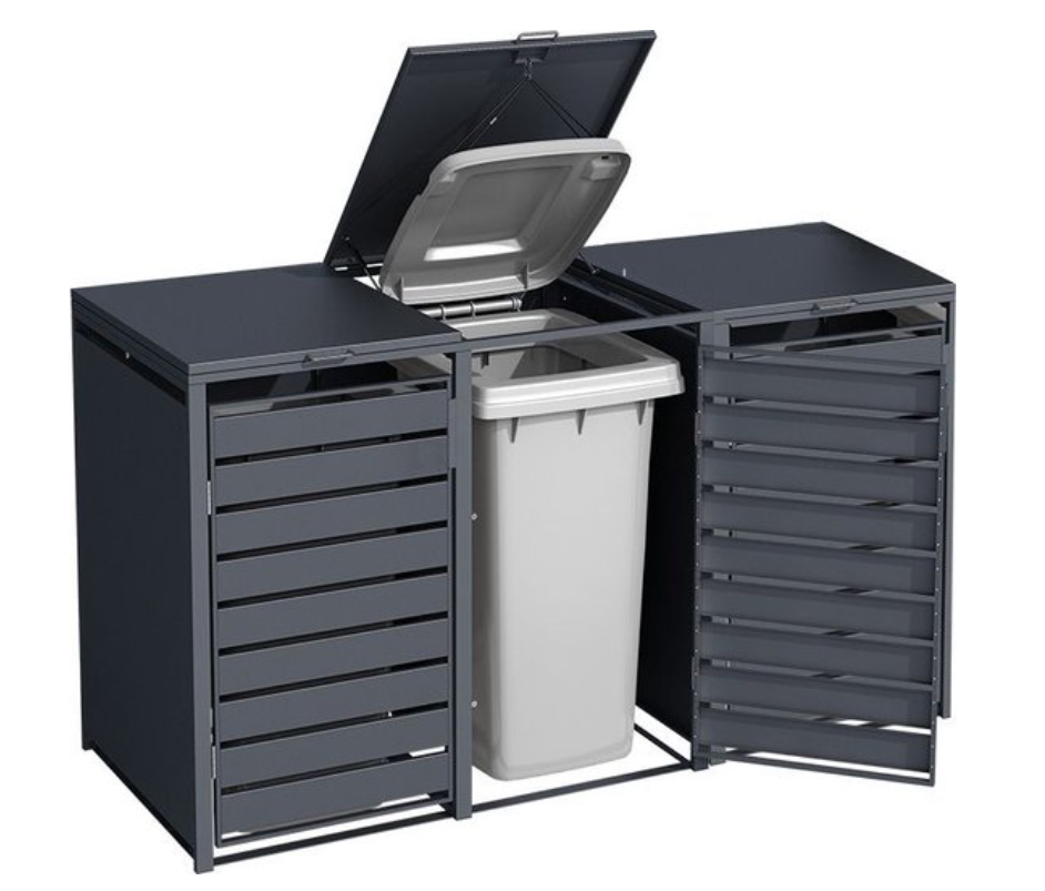 TRIVIETĖ ŠIUKŠLIŲ KONTEINERIO PASTOGĖ (ĮV. SPALVOS) - Image 13