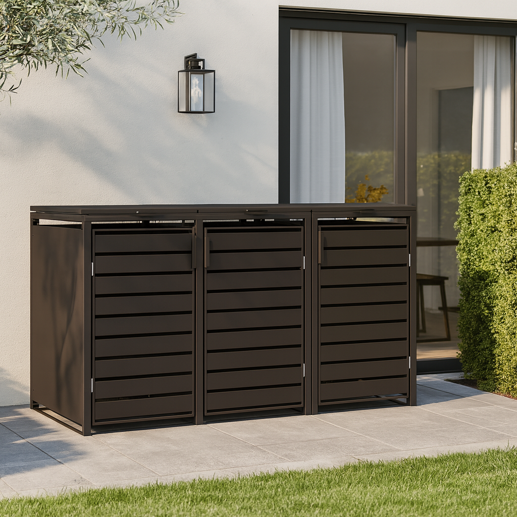 TRIVIETĖ ŠIUKŠLIŲ KONTEINERIO PASTOGĖ (ĮV. SPALVOS) - Image 6