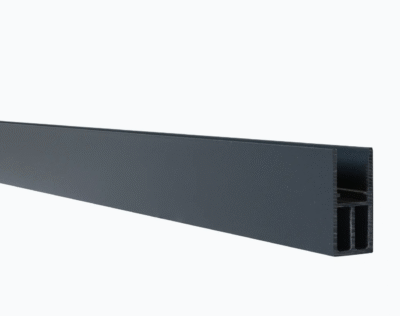 Boston tvoros pradžios profilis Vertikaliam montavimui 25x40x1750mm Pilkas