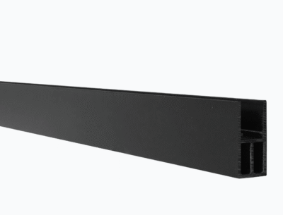 Boston tvoros pradžios profilis Vertikaliam montavimui 25x40x1750mm Juodas