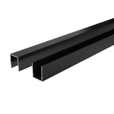 Boston tvoros pradžios / pabaigos profilis 25x30x1750mm Juodas