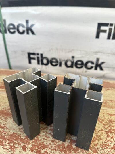 Boston tvoros stulpas 75x75mm  10 cm RAL7016 ( pavyzdys)