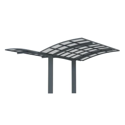 Aliuminė automobilio stoginė Bolton 600x500 cm Pilka