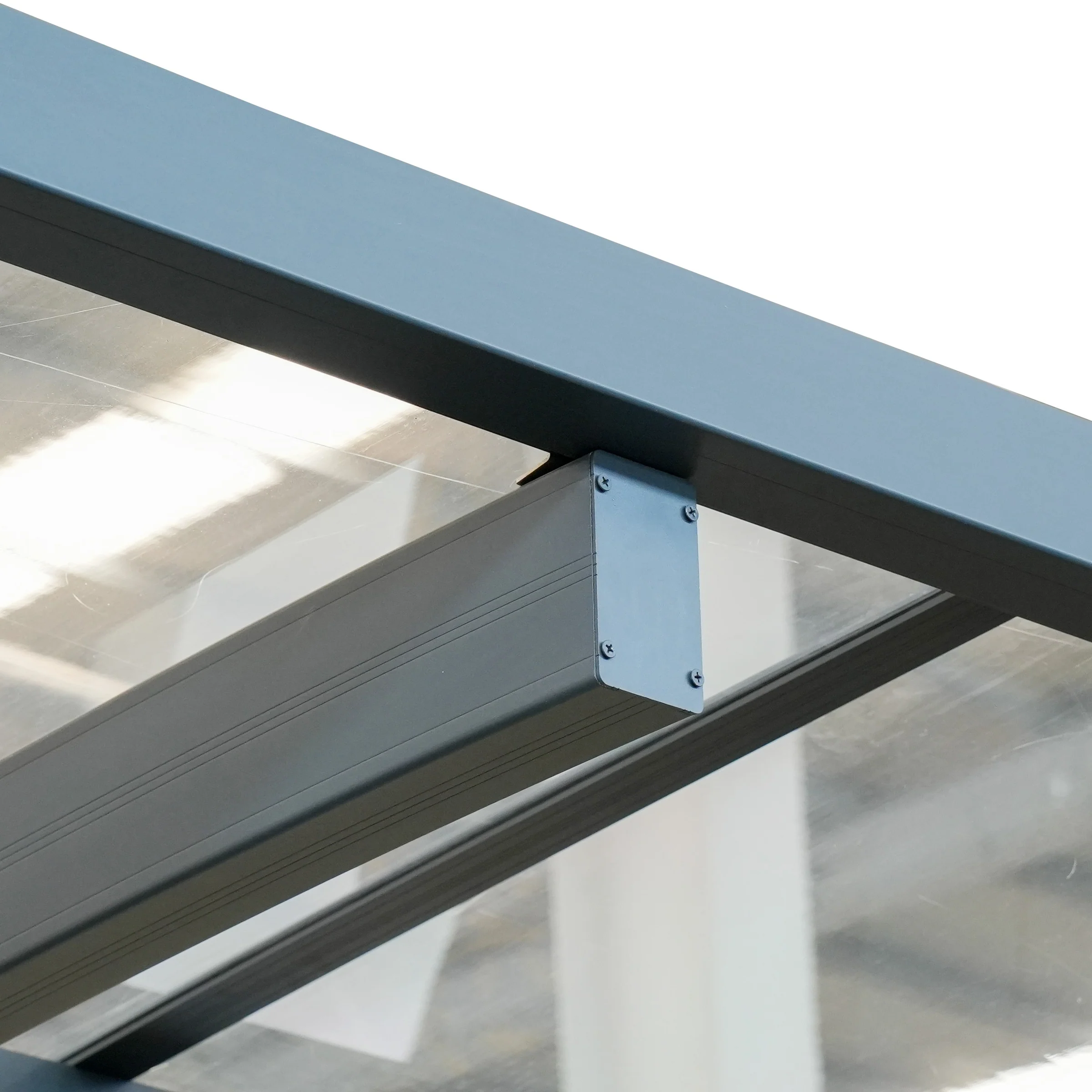 Aliuminė automobilio stoginė Bolton 600x500 cm Pilka - Image 10
