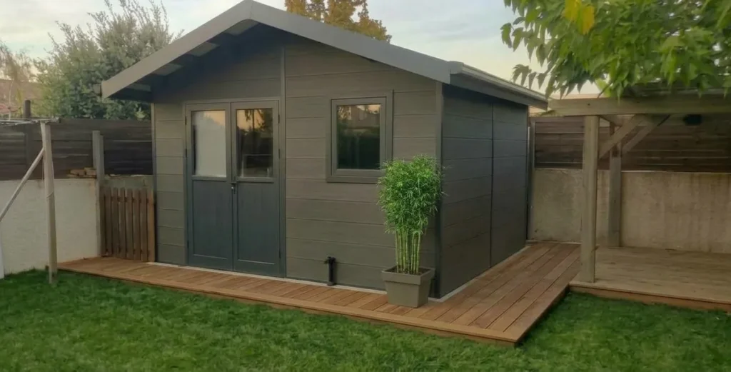 ISORA – 12 m² kompozitinis sandėliukas– pilkas – projekto nuotrauka 5