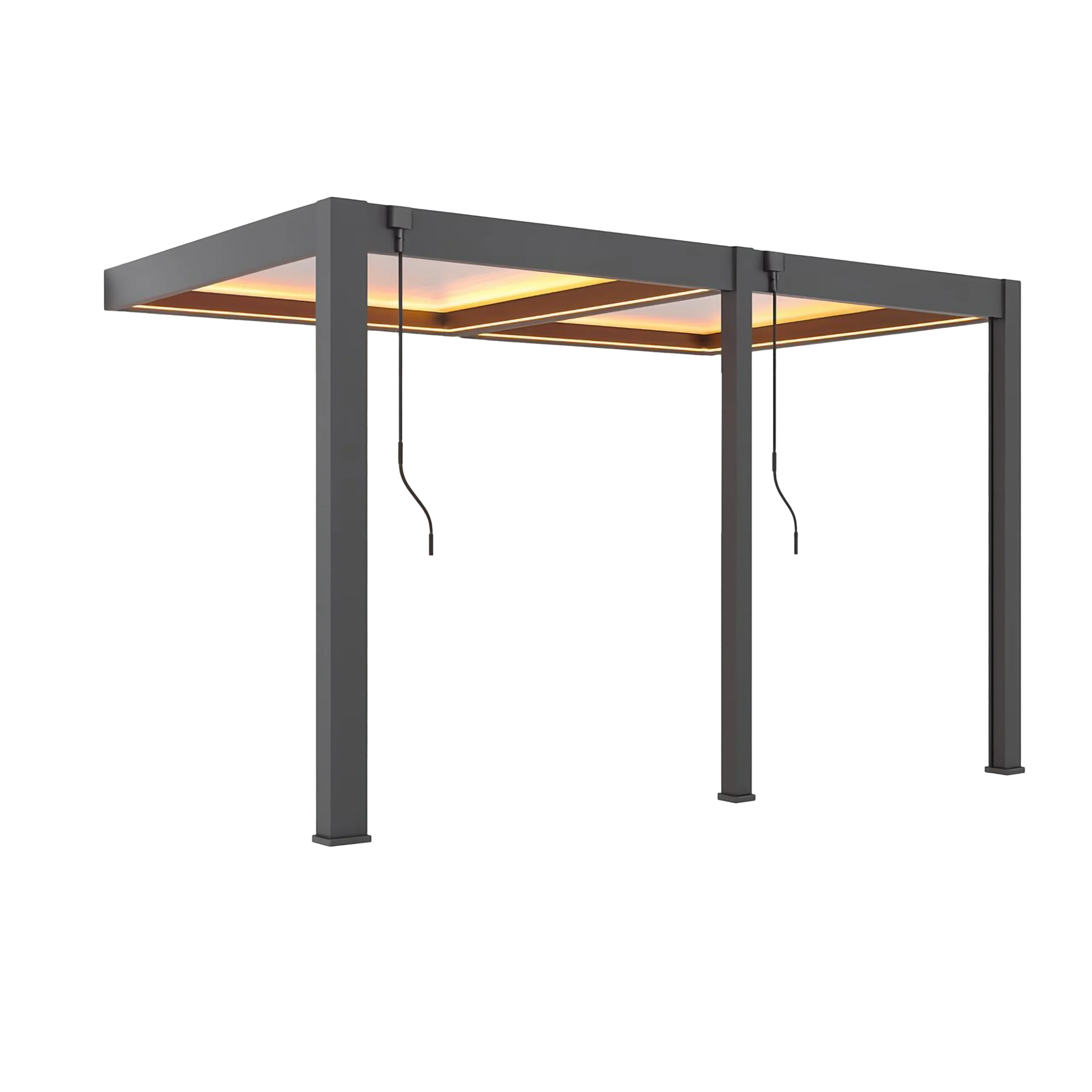 Pergola Elios 5,3x3,6 m. pilka su LED apšvietimu - Image 3