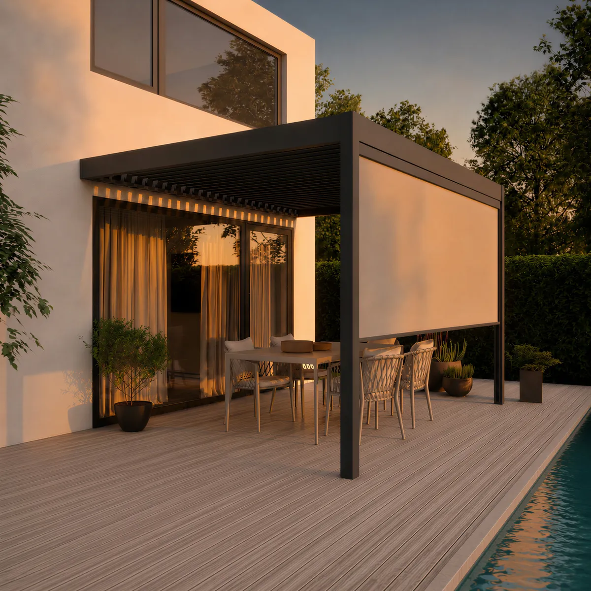 Pergola ZENITH - 4x3 m. pilka - Image 5