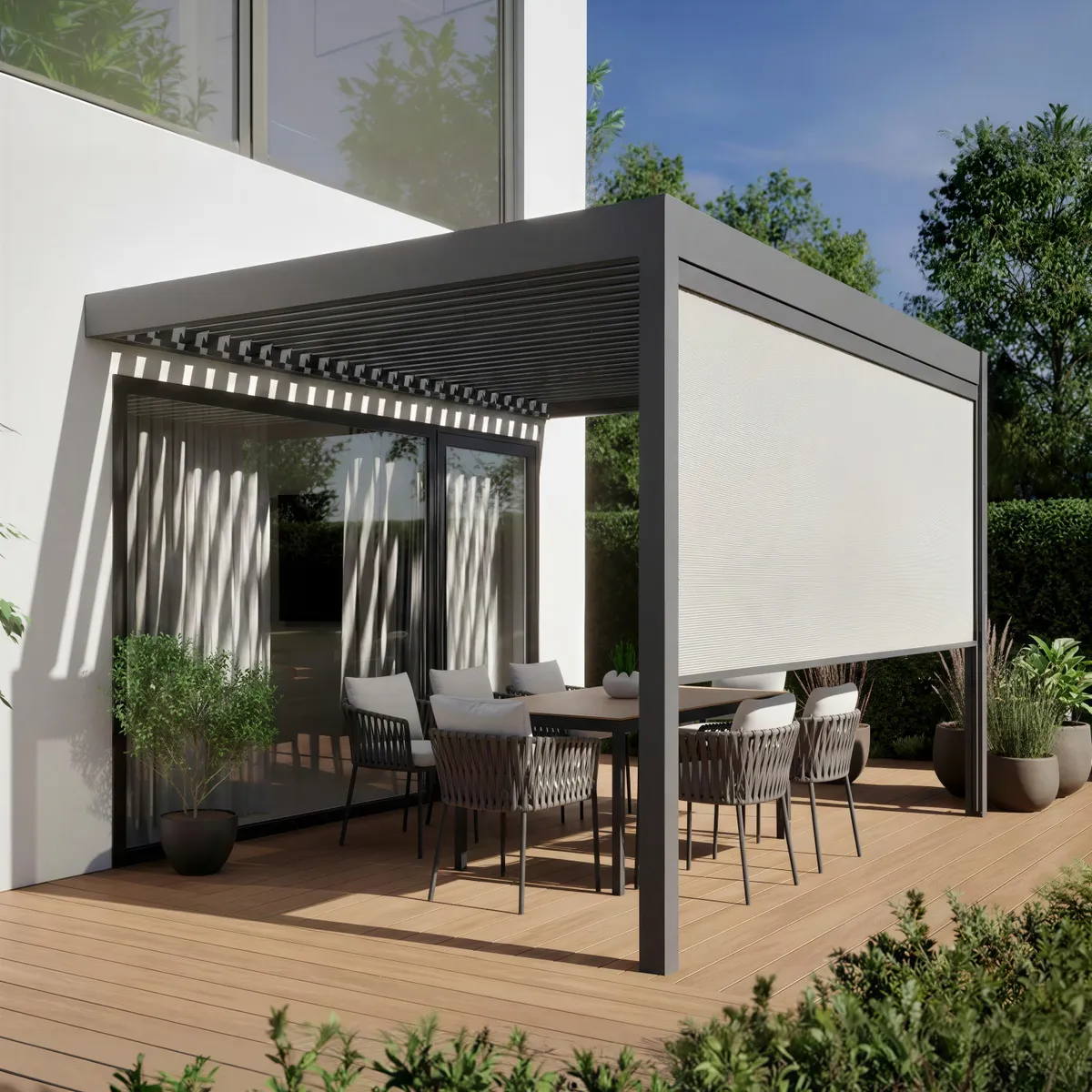 Pergola ZENITH - 4x3 m. pilka - Image 4