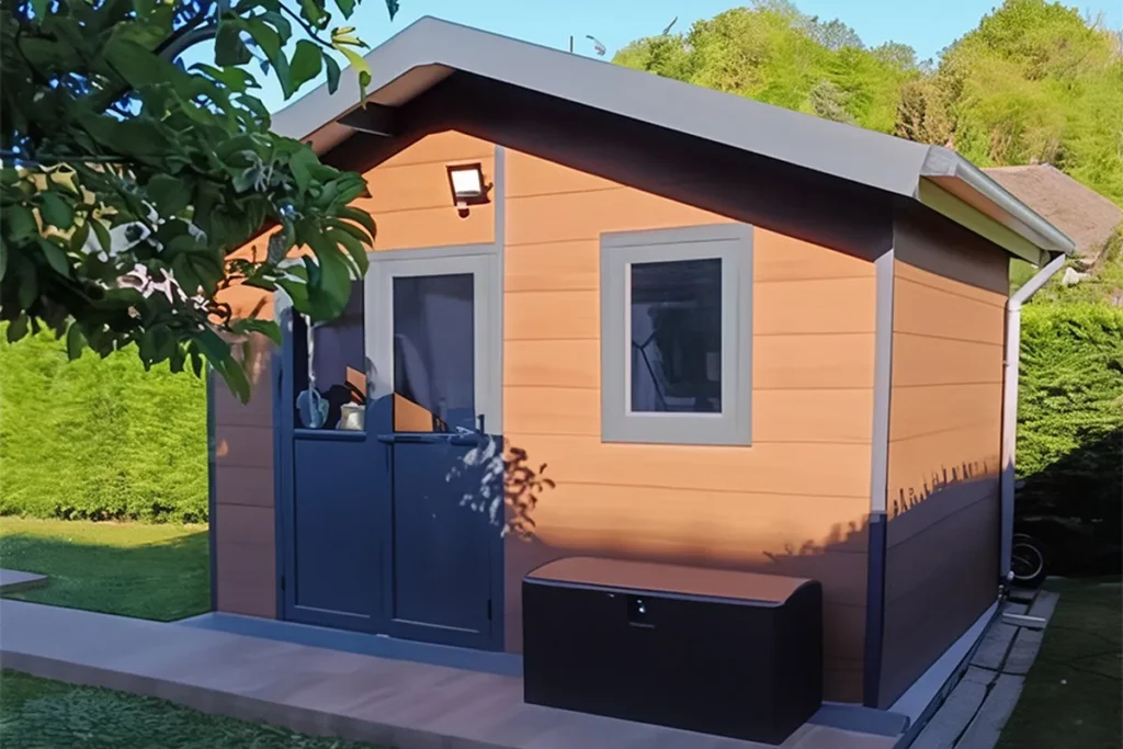 ISORA – 12 m² kompozitinis sandėliukas– pilkas – projekto nuotrauka 4