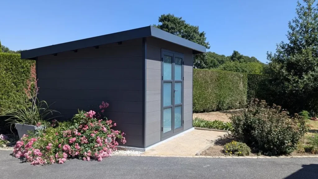 Alma – 9 m² kompozitinis sandėliukas– pilkas – projekto nuotrauka 5