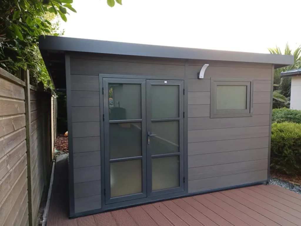 Alma – 15 m² kompozitinis sandėliukas– pilkas – projekto nuotrauka 4