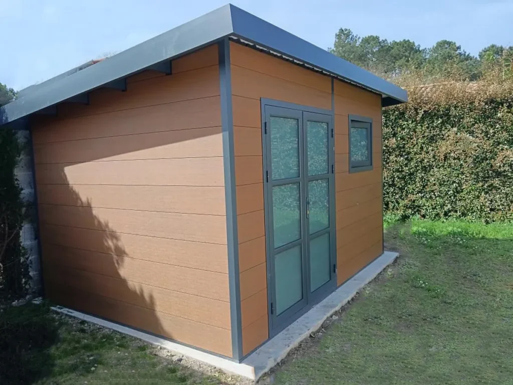 Alma – 15 m² kompozitinis sandėliukas– pilkas – projekto nuotrauka 3