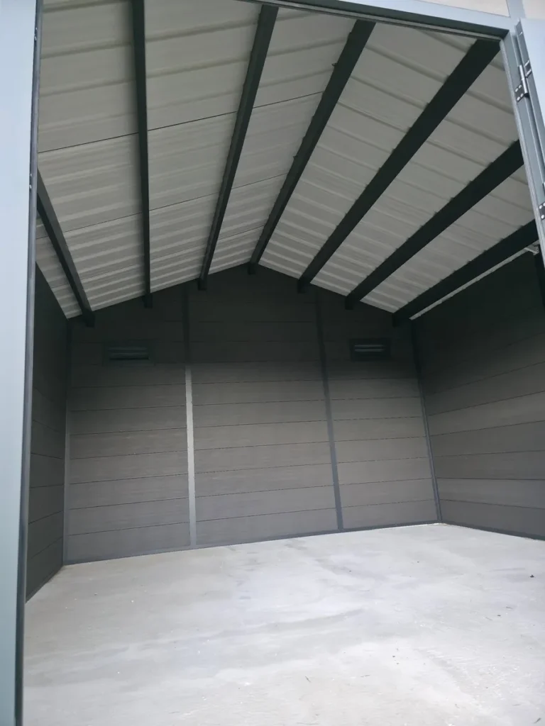 ISORA – 12 m² kompozitinis sandėliukas– pilkas – projekto nuotrauka 3