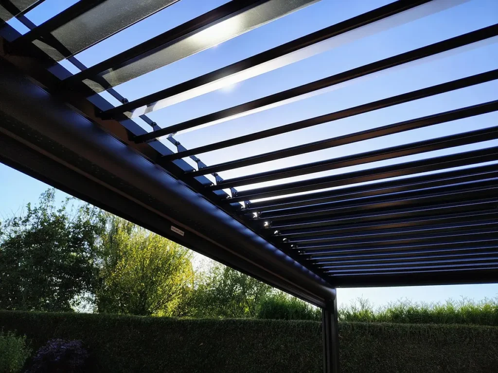 Pergola ZENITH – 4×3 m. pilka – projekto nuotrauka 2
