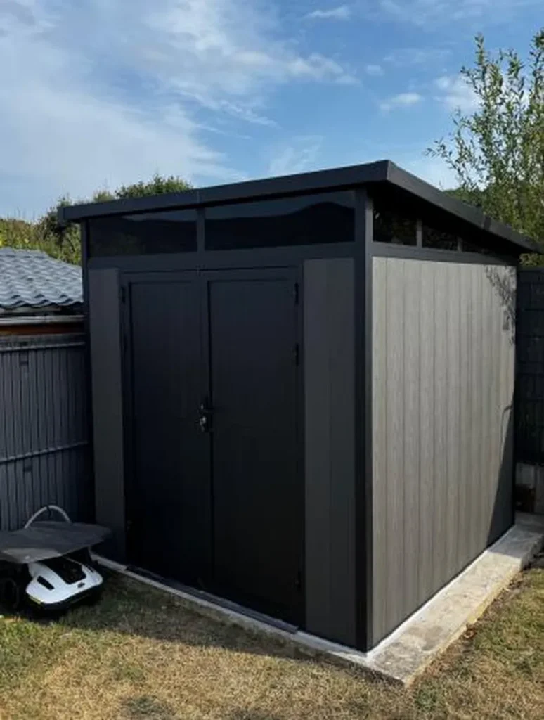Evora – 4 m² kompozitinis sandėliukas– pilkas – projekto nuotrauka 1