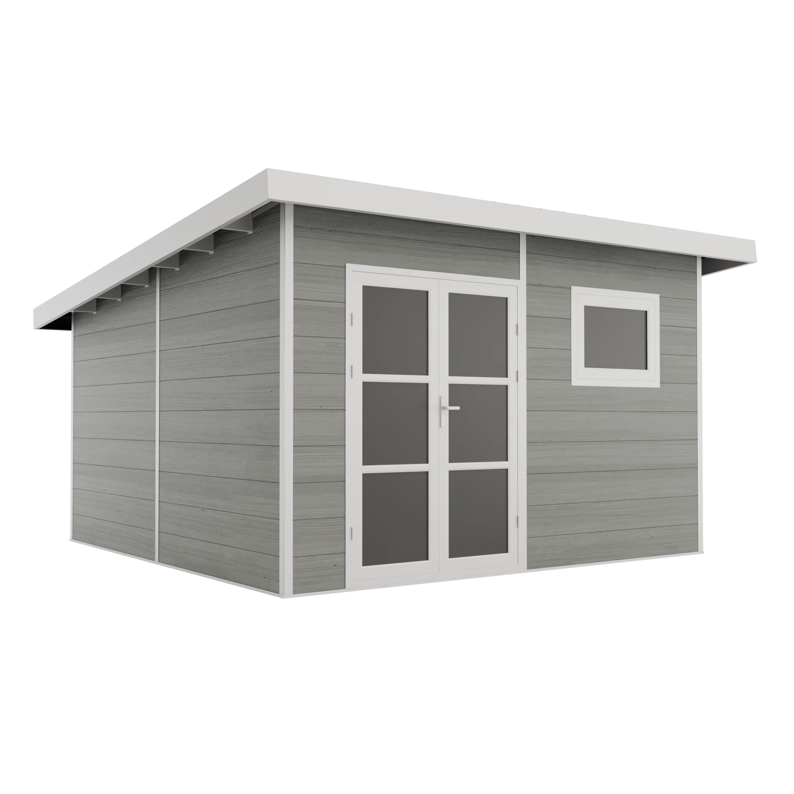 Alma – 15 m² kompozitinis sandėliukas– šviesiai pilkas - Image 3