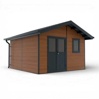 ISORA – 15 m² kompozitinis sandėliukas– rudas