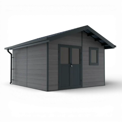 ISORA – 15 m² kompozitinis sandėliukas– pilkas