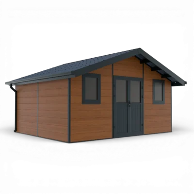 ISORA – 20 m² kompozitinis sandėliukas– rudas