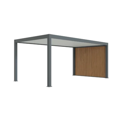 Aliuminė automobilio stoginė PRESTON - 330x563 cm su galine sienele