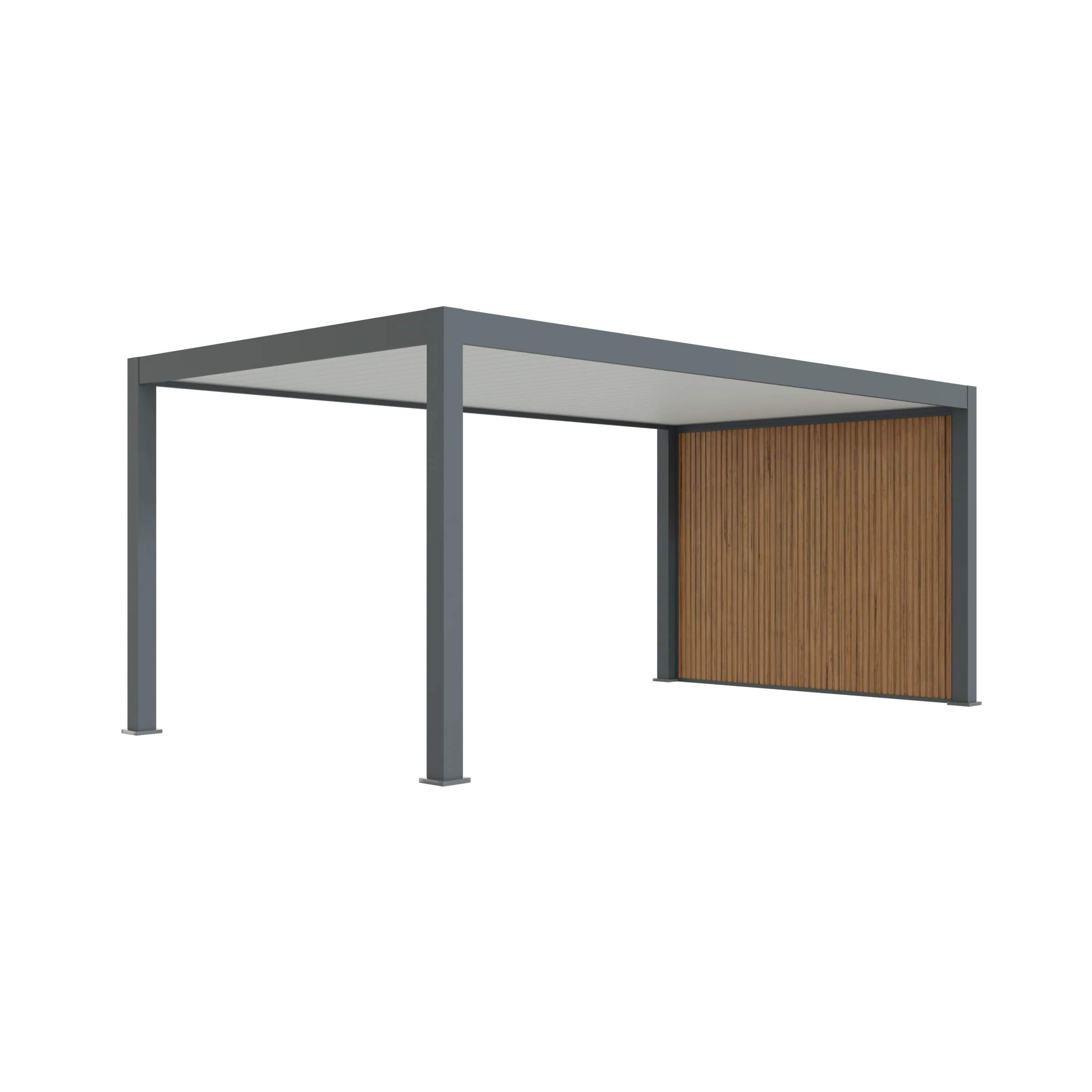 Aliuminė automobilio stoginė PRESTON - 330x563 cm su galine sienele