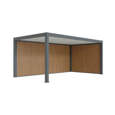 Aliuminė automobilio stoginė PRESTON - 330x563 cm  su  šonine ir galine sienele