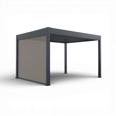 Pergola Elios 4x3 m. pilka su 1 šoniniu roletu